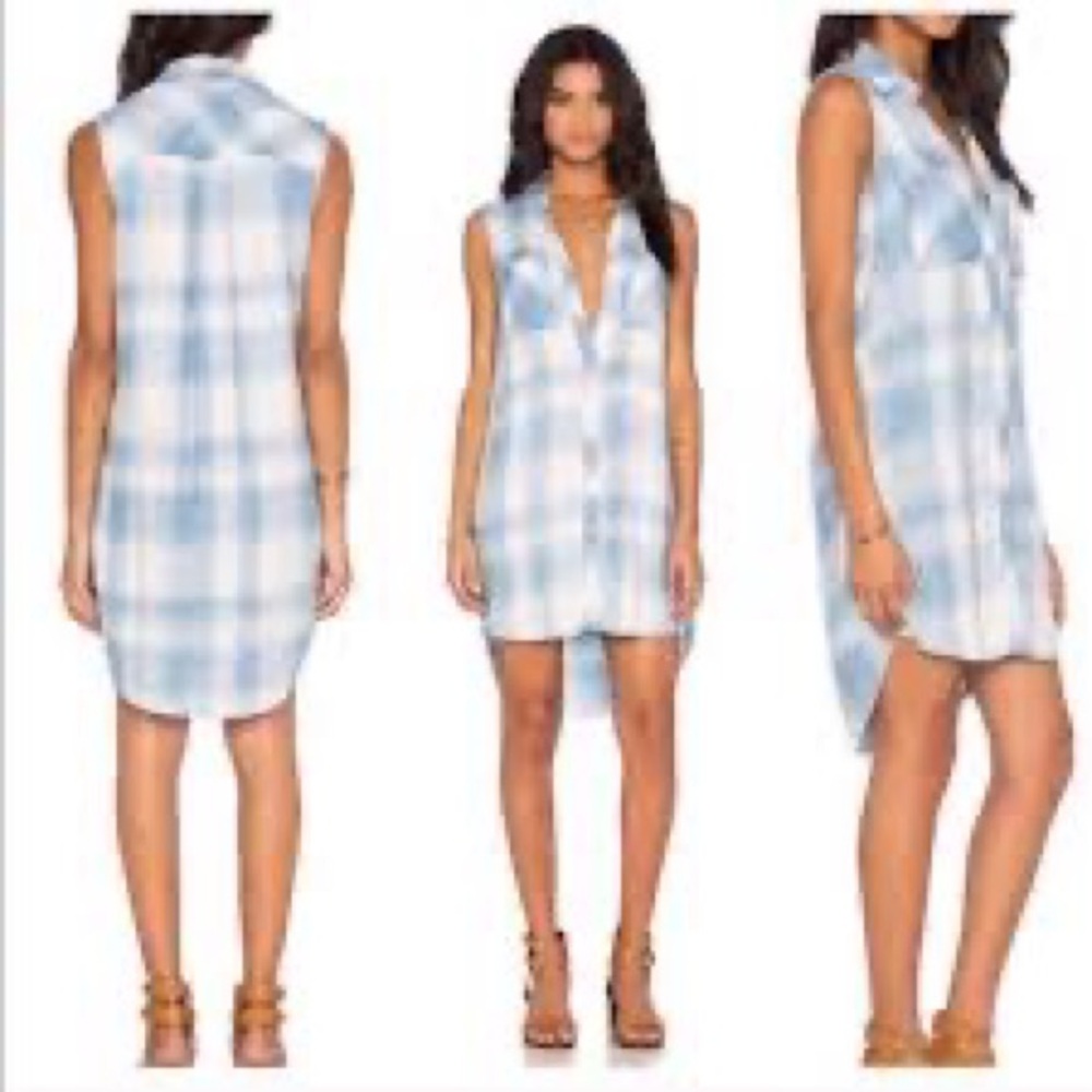 Cloth & Stone blue hipster shirtdress size Extra Small